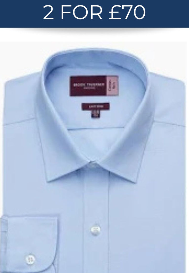 Brook Taverner Rapino Long Sleeve Blue Shirt