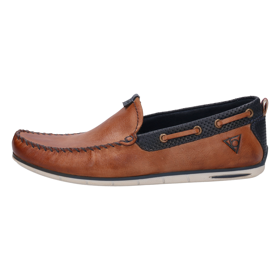 Bugatti Cognac Leather Mocassin