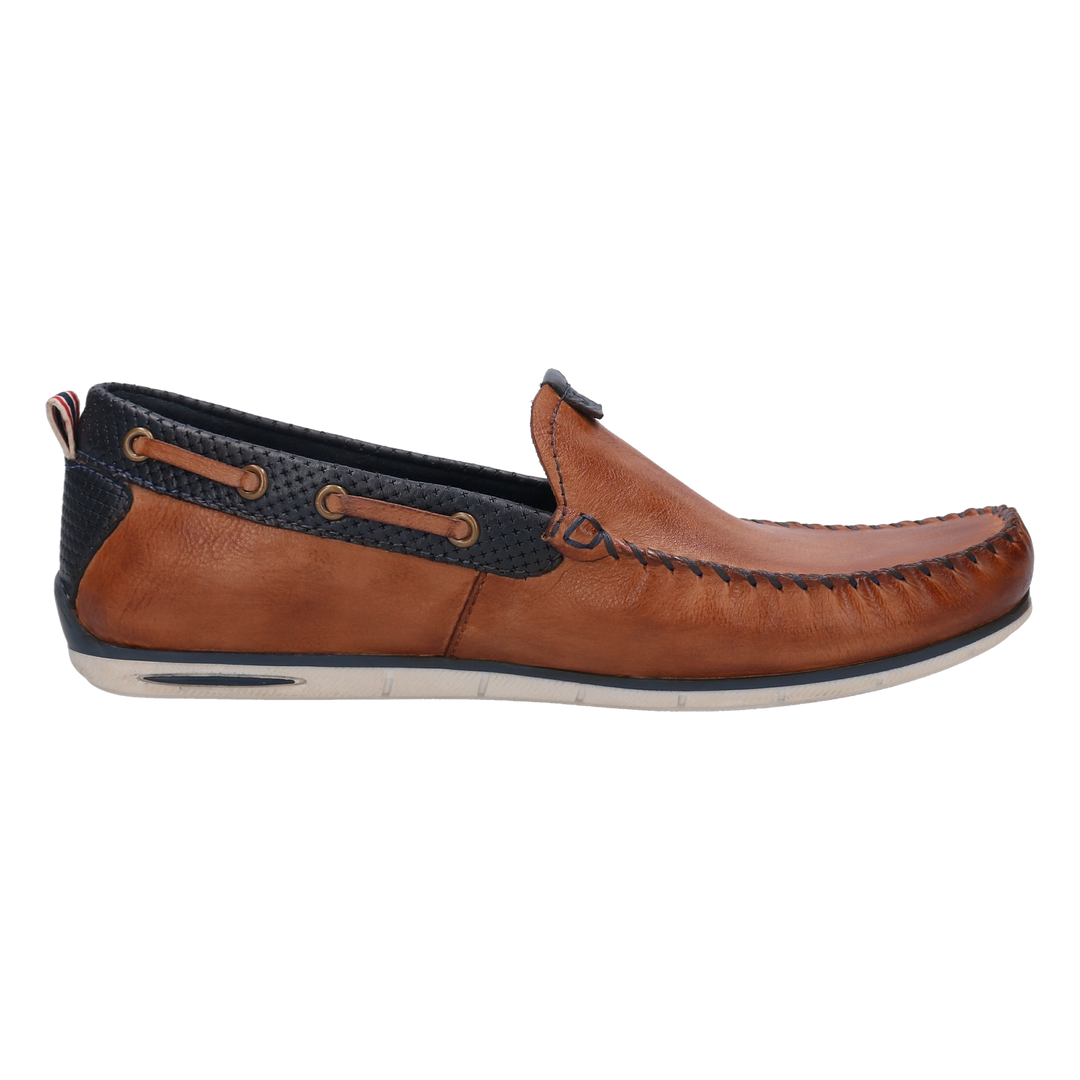 Bugatti Cognac Leather Mocassin