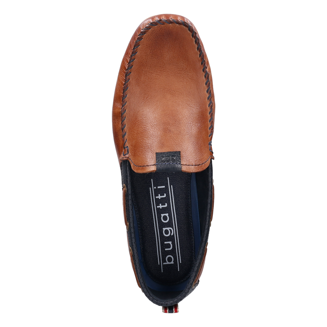 Bugatti Cognac Leather Mocassin