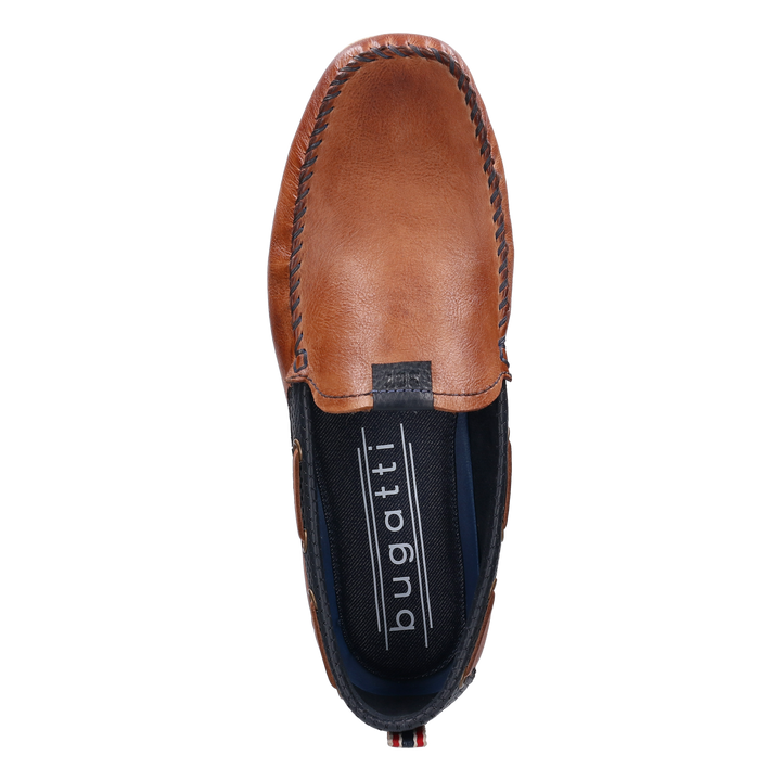 Bugatti Cognac Leather Mocassin