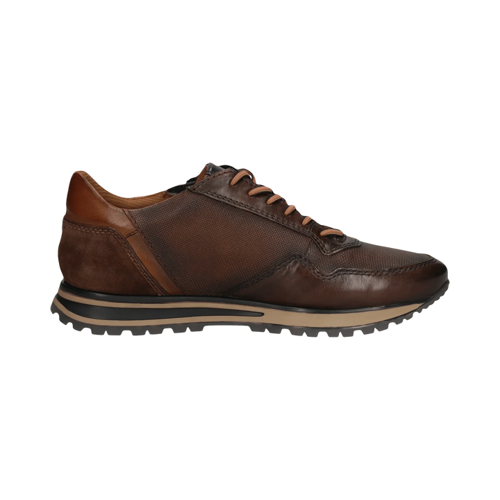 Bugatti Lace Up Wide Fit Brown Trainer
