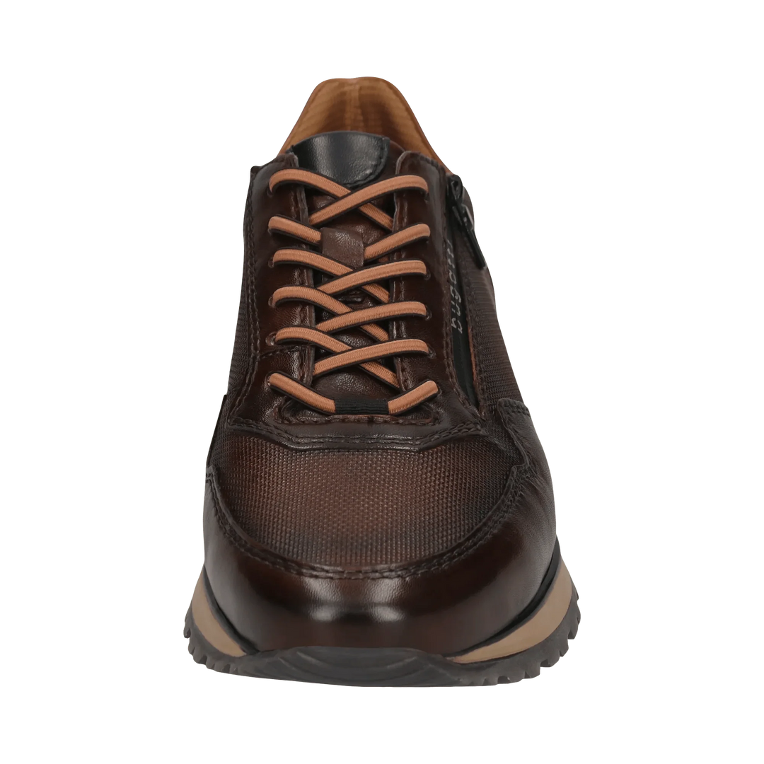 Bugatti Lace Up Wide Fit Brown Trainer