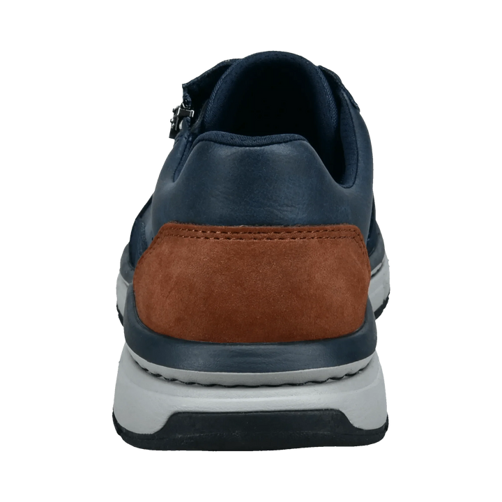 Bugatti Lace Up Wide Fit Dark Blue Trainer