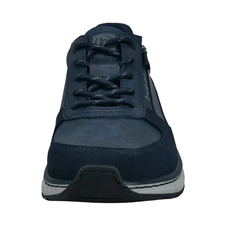 Bugatti Lace Up Wide Fit Dark Blue Trainer