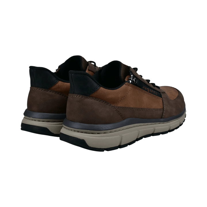 Bugatti Lace Up Wide Fit Brown/Cognac Trainer