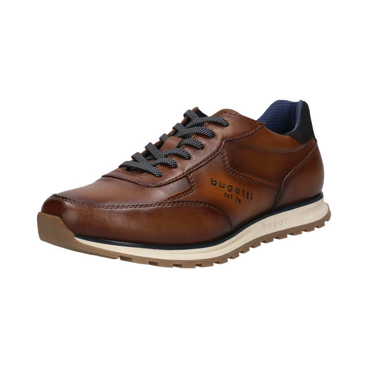 Bugatti Cognac Leather Trainer