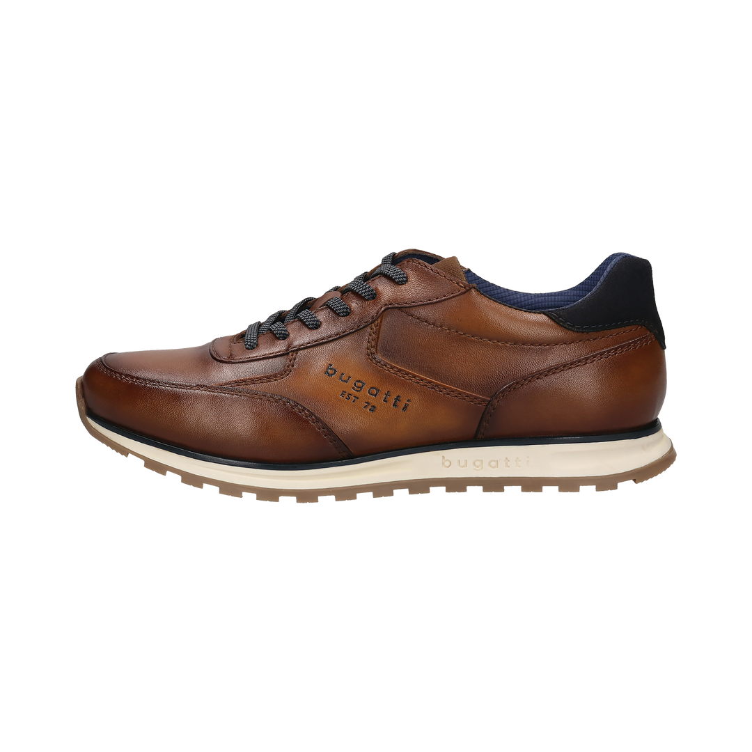 Bugatti Cognac Leather Trainer