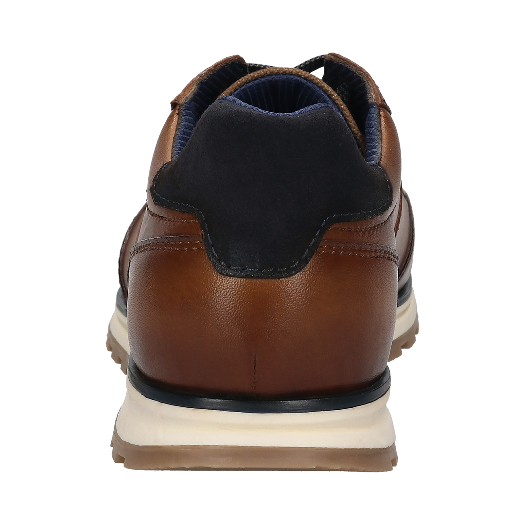 Bugatti Cognac Leather Trainer