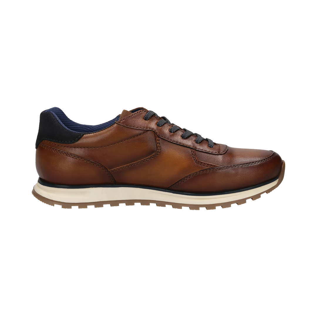 Bugatti Cognac Leather Trainer