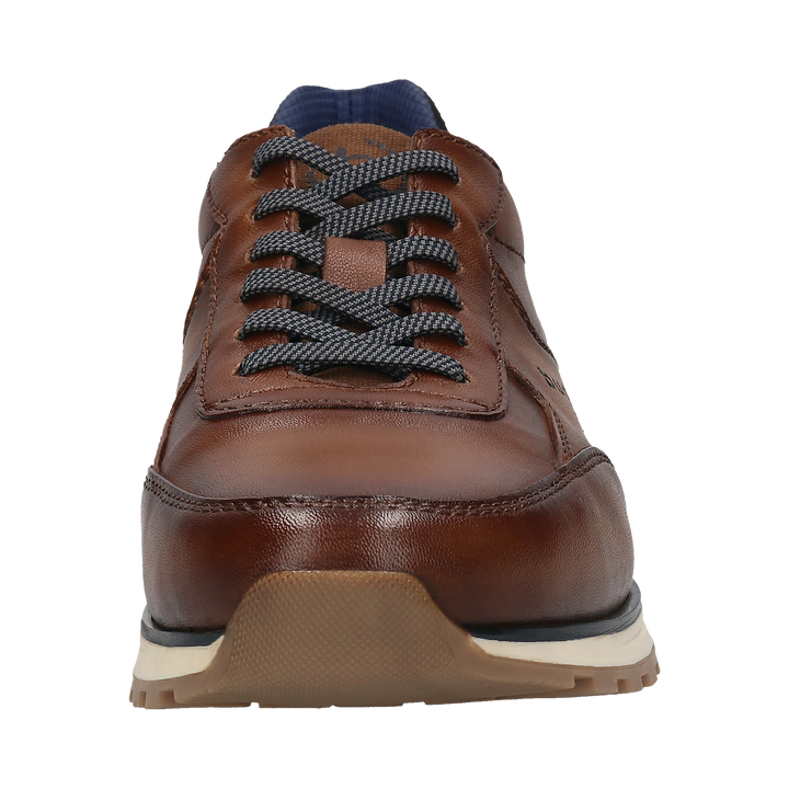 Bugatti Cognac Leather Trainer