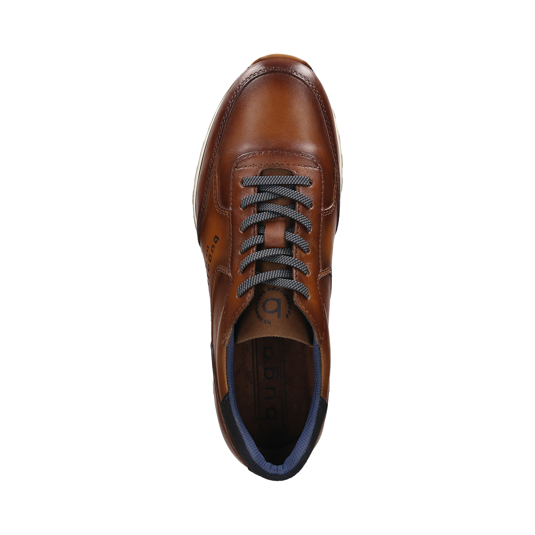 Bugatti Cognac Leather Trainer