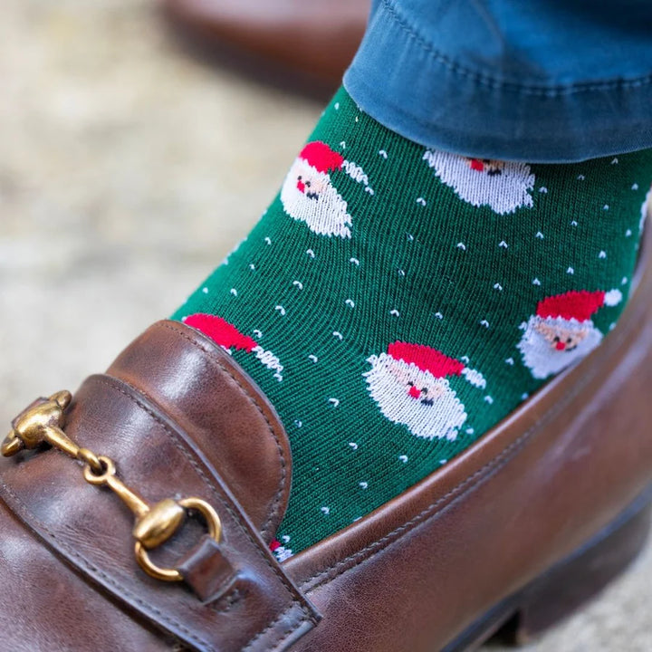 Swole Panda Santa Claus Bamboo Socks