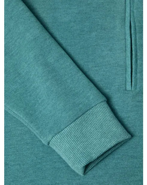 Douglas & Grahame Drifter Sweatshirt Zip Neck Turquoise