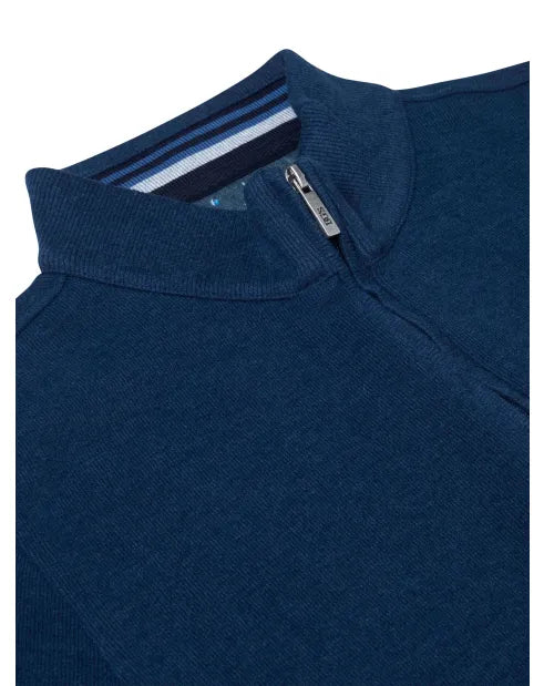 Douglas & Grahame Drifter Sweatshirt Zip Neck Navy