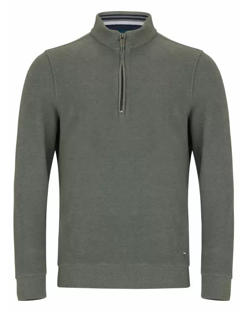D&G Sweatshirt Zip Neck Green