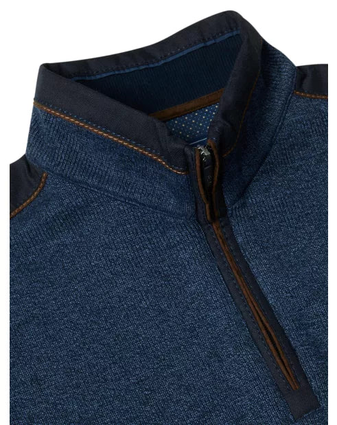 D&G Sweatshirt Navy Quarter Zip Jumper