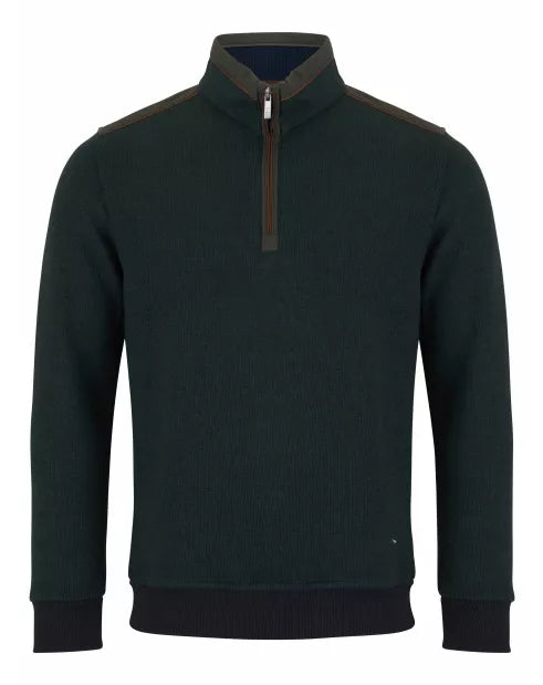 D&G Sweatshirt Green Quarter Zip Jumper