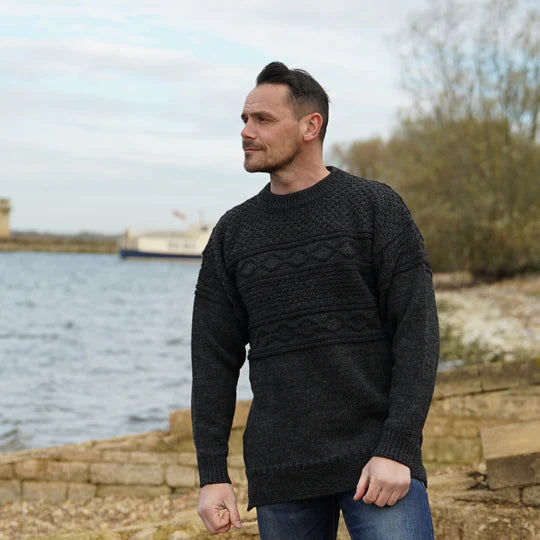 Mars Knitwear Guernsey Denim Marl
