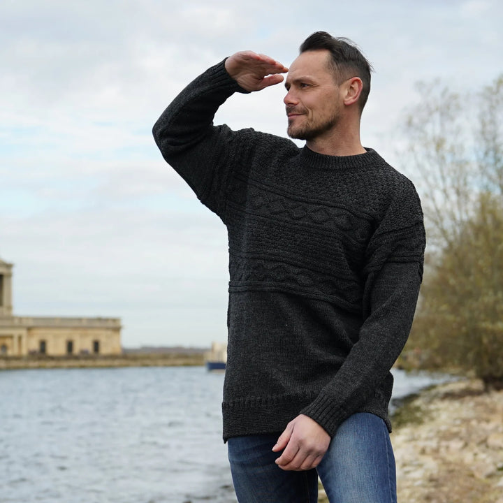 Mars Knitwear Guernsey Denim Marl