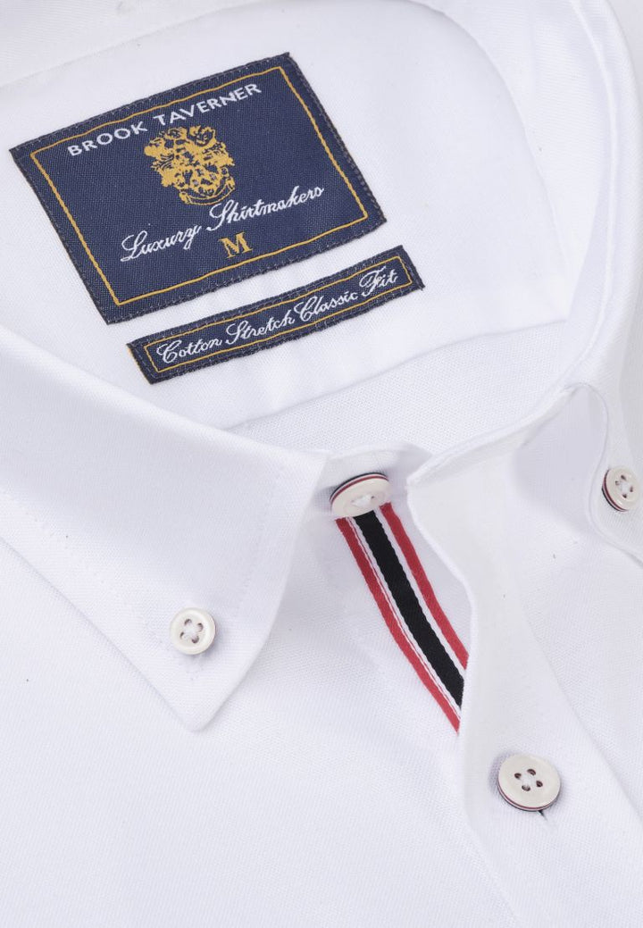 Brook Taverner Oxford Long Sleeve White