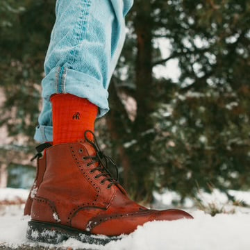 Swole Panda Classic Red Bamboo Socks