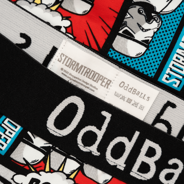 OddBalls Original Stormtrooper Comic - Mens Cotton Boxer Shorts