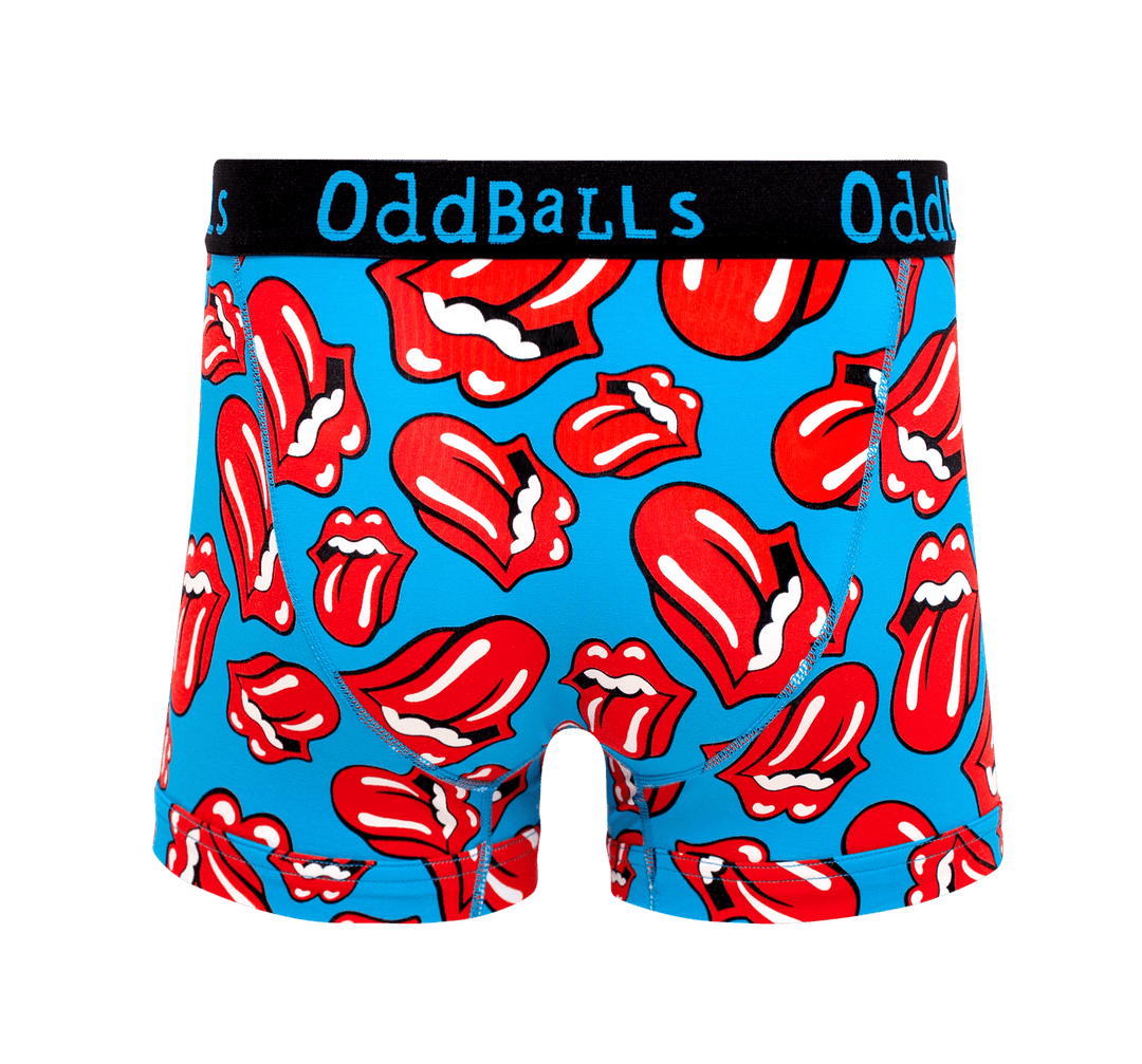 The Rolling Stones - Red - Mens Cotton Boxer Shorts