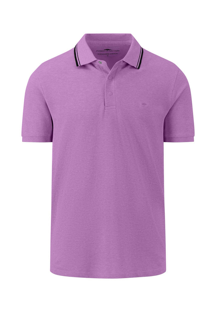 Fynch-Hatton Polo Shirt Popcorn Dusty Lavender