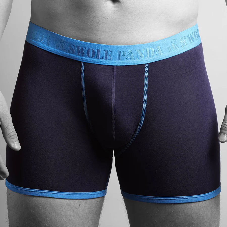 Swole Panda Bamboo Boxer Shorts 2 pack Navy & Race Horses