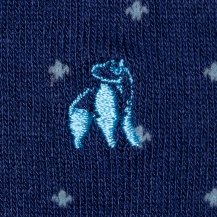 Swole Panda Spotted Sky Blue Bamboo Socks