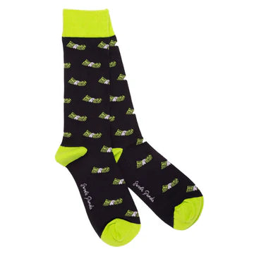 Swole Panda Money Bamboo Socks