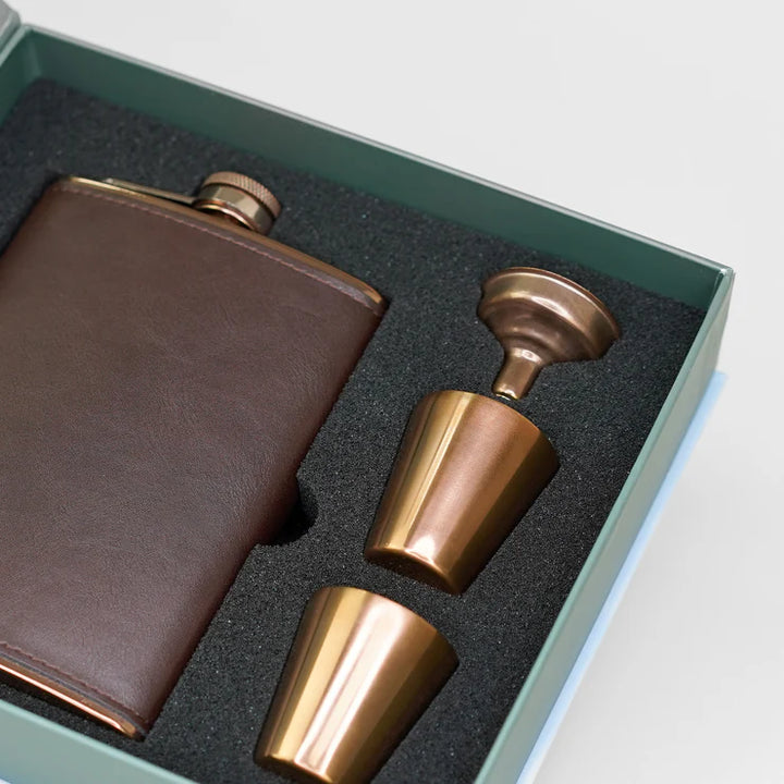Sophos Hip Flask Set Copper
