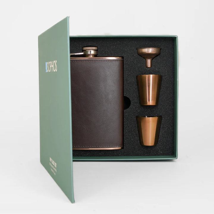 Sophos Hip Flask Set Copper