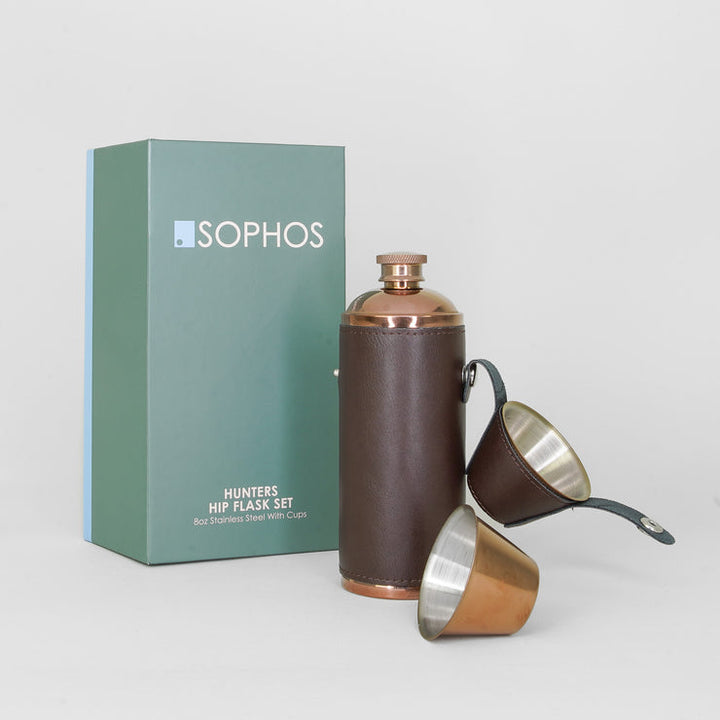 Hunter Design Hip Flask 6oz - Copper