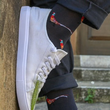 Swole Panda Pheasant Bamboo Socks