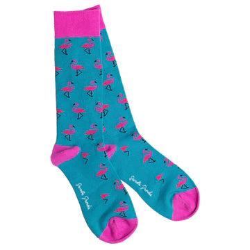 Swole Panda Flamingo Bamboo Socks 4-7