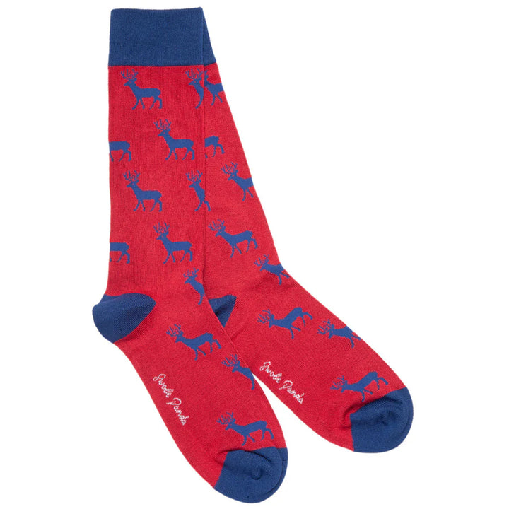 Swole Panda Red Stag Bamboo Socks