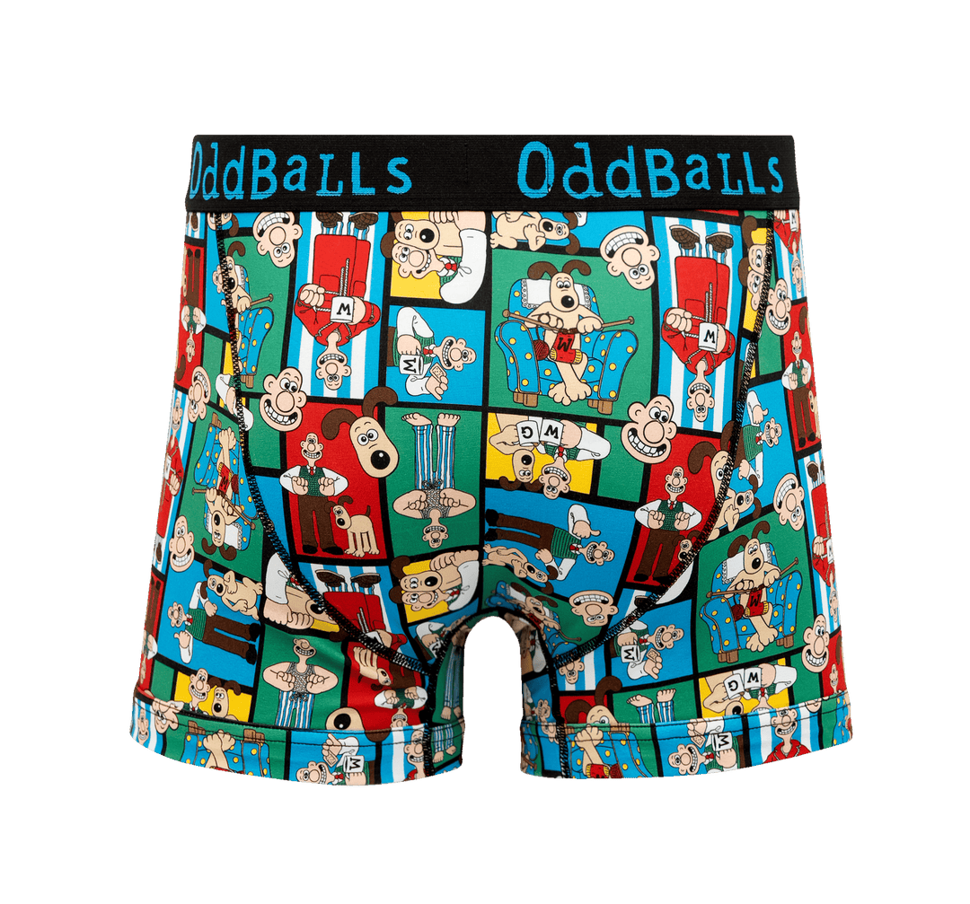 Wallace & Gromit - Mens Cotton Boxer Shorts