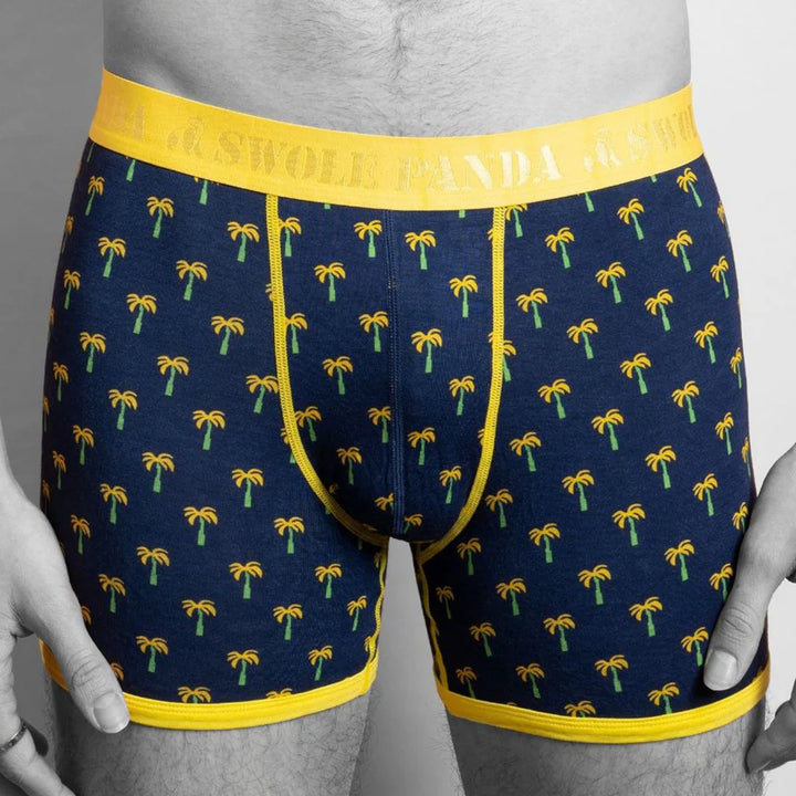 Swole Panda Boxer Shorts Palm Trees