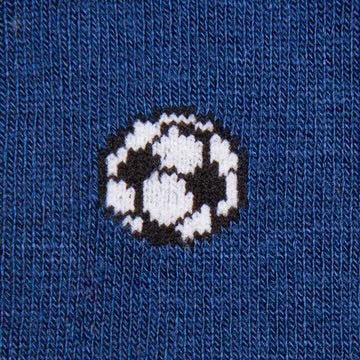 Swole Panda Blue Football Bamboo Socks