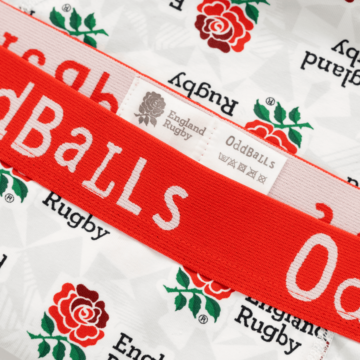 England Rugby Union Home 25/26 - Mens Cotton Boxer Shorts
