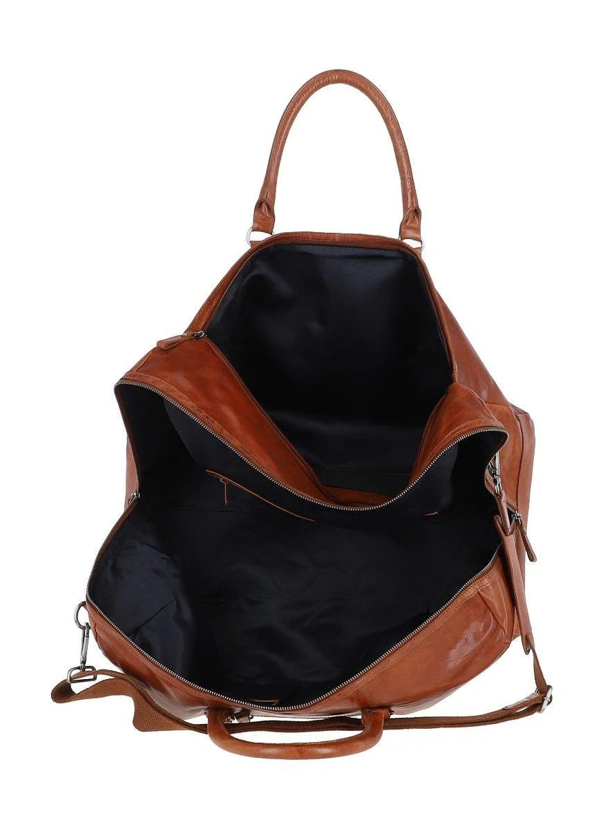 Ashwood Leather Holdall Honey Tan- F-87