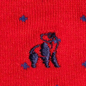 Swole Panda Spotted Red Bamboo Socks