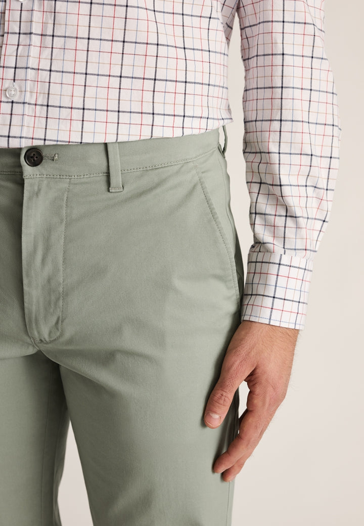 Brook Taverner Leo Slim Fit Chino Sage