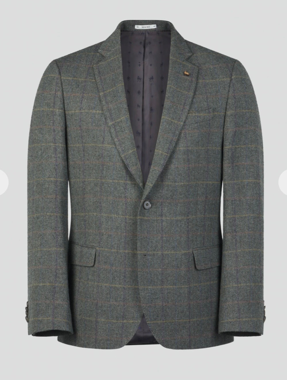 Magee Ennis Tweed Jacket- Moss Green
