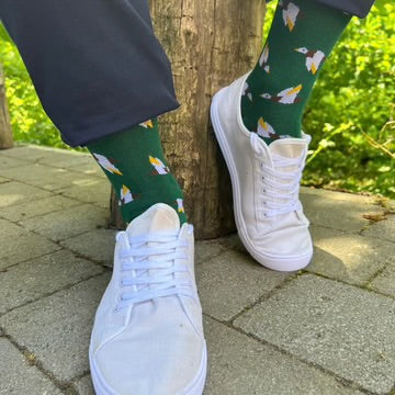 Swole Panda Flying GrouseBamboo Socks