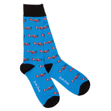Swole Panda Aeroplane Bamboo Socks