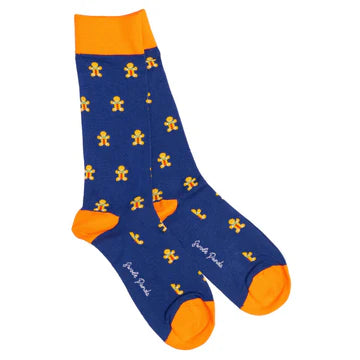 Swole Panda Gingerbread Men Bamboo Socks