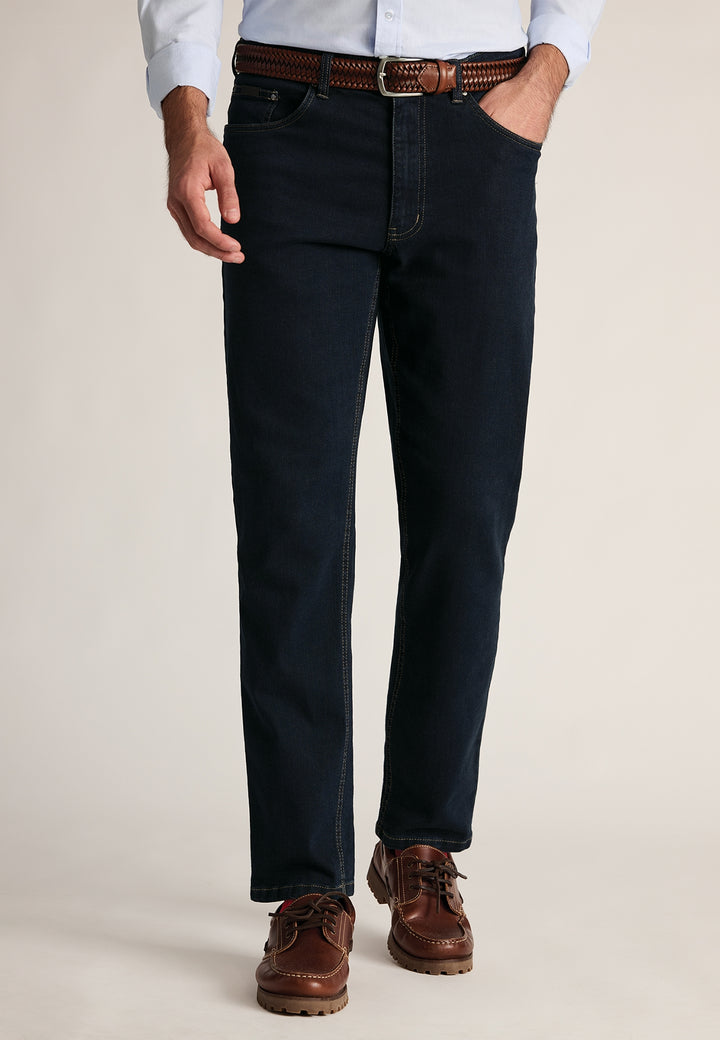 Brook Taverner Tailored Fit Boulder Indigo Jeans